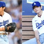 V BTS Terpilih Melakukan Lemparan Pertama Di LA Dodgers