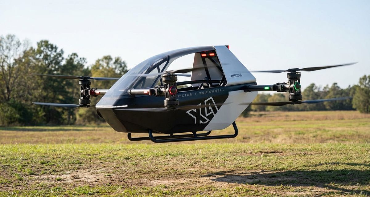 Rictor X4 Air Mobility: Kendaraan Listrik Vertikal (eVTOL) Pribadi